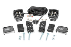 Rough Country Dual LED Cube Kit - 93079 - Black Patch Performance - ROUG93079