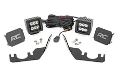 Rough Country Black Series LED Fog Light Kit - 94006 - Black Patch Performance - ROUG94006