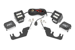Rough Country Black Series LED Fog Light Kit - 94007 - Black Patch Performance - ROUG94007