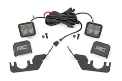 Rough Country Black Series LED Fog Light Kit - 94009 - Black Patch Performance - ROUG94009