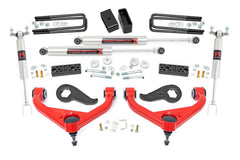 Rough Country 3 in Suspension Lift Kit w/Shocks - 95640RED - Black Patch Performance - ROUG95640RED