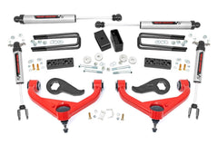 Rough Country 3 in Suspension Lift Kit w/Shocks - 95670RED - Black Patch Performance - ROUG95670RED