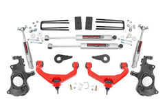 Rough Country 3.5 in Suspension Lift Kit w/Shocks - 95730RED - Black Patch Performance - ROUG95730RED