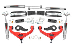 Rough Country 3 in Suspension Lift Kit w/Shocks - 95830RED - Black Patch Performance - ROUG95830RED