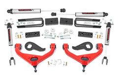 Rough Country 3 in Suspension Lift Kit w/Shocks - 95870RED - Black Patch Performance - ROUG95870RED