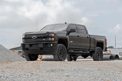 Rough Country 3.5 in Suspension Lift Kit w/Shocks - 95940RED - Black Patch Performance - ROUG95940RED