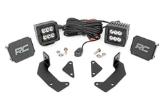 Rough Country LED Fog Light Kit - 96103 - Black Patch Performance - ROUG96103