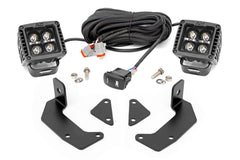 Rough Country LED Fog Light Kit - 96105 - Black Patch Performance - ROUG96105