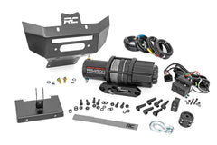 Rough Country LED Winch Bumper - 97070 - Black Patch Performance - ROUG97070