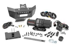Rough Country LED Winch Bumper - 97071 - Black Patch Performance - ROUG97071