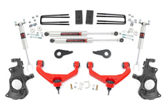 Rough Country Suspension Lift Kit w/Shocks - 97640RED - Black Patch Performance - ROUG97640RED