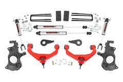 Rough Country Suspension Lift Kit w/Shocks - 97670RED - Black Patch Performance - ROUG97670RED