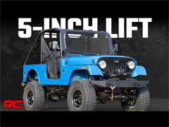 Rough Country 5 in Suspension Lift Kit w/Shocks - 99009 - Black Patch Performance - ROUG99009