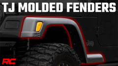 Rough Country Fender Flares - 99033 - Black Patch Performance - ROUG99033