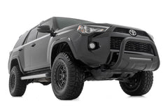 Rough Country Black Bull Bar w/ Integrated Black Series 20 - inch LED Light Bar - B - T4081 - Black Patch Performance - ROUGBT4081