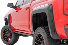 Rough Country Pocket Fender Flares - F-C11413A-GAZ - Black Patch Performance - ROUGFC11413AGAZ