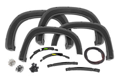 Rough Country Pocket Fender Flares - F - C12211 - Black Patch Performance - ROUGFC12211