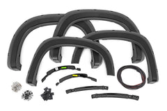 Rough Country Pocket Fender Flares - F - C12211 - GA0 - Black Patch Performance - ROUGFC12211GA0