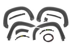Rough Country Fender Flares - F - C319201A - GJI - Black Patch Performance - ROUGFC319201AGJI