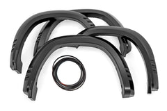 Rough Country Fender Flares - F - D319201 - DX8 - Black Patch Performance - ROUGFD319201DX8