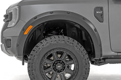 Rough Country Pocket Fender Flares - F - F12401 - Black Patch Performance - ROUGFF12401