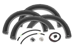 Rough Country Pocket Fender Flares - F - F20231 - D1 - Black Patch Performance - ROUGFF20231D1