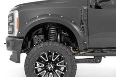 Rough Country Pocket Fender Flares - F - F20231 - M7 - Black Patch Performance - ROUGFF20231M7