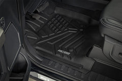 Rough Country Flex - Fit Floor Mats - FF - 51712 - Black Patch Performance - ROUGFF51712