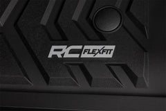 Rough Country Flex - Fit Floor Mats - FF - 51712 - Black Patch Performance - ROUGFF51712