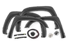 Rough Country Pocket Fender Flares - F - T11411A - Black Patch Performance - ROUGFT11411A