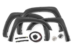 Rough Country Pocket Fender Flares - F - T11411A - 1G3 - Black Patch Performance - ROUGFT11411A1G3