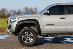 Rough Country Pocket Fender Flares - F - T11621A - 6V7 - Black Patch Performance - ROUGFT11621A6V7