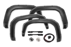 Rough Country Pocket Fender Flares - F - T12421 - Black Patch Performance - ROUGFT12421