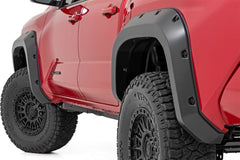 Rough Country Pocket Fender Flares - F - T12421 - Black Patch Performance - ROUGFT12421