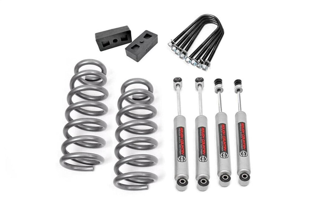Rough Country 3 in Suspension Lift Kit w/Shocks - 36630 - SUSPENSION LIFT KIT from Black Patch Performance