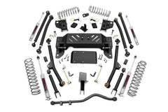 Rough Country 4 in X-Series Long Arm Suspension Lift Kit w/Shocks - 90222 - SUSPENSION LIFT KIT from Black Patch Performance