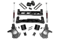 Rough Country 5 in Suspension Lift Kit w/Shocks - 24831 - SUSPENSION LIFT KIT from Black Patch Performance