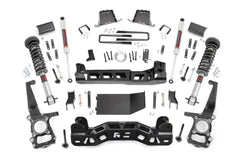 Rough Country 6 in Lift Kit-Suspension w/Shock - 57540 - SUSPENSION LIFT KIT from Black Patch Performance