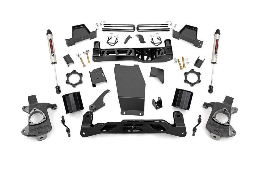 Rough Country 6 in Suspension Lift Kit w/Shocks - 22675 - SUSPENSION LIFT KIT from Black Patch Performance