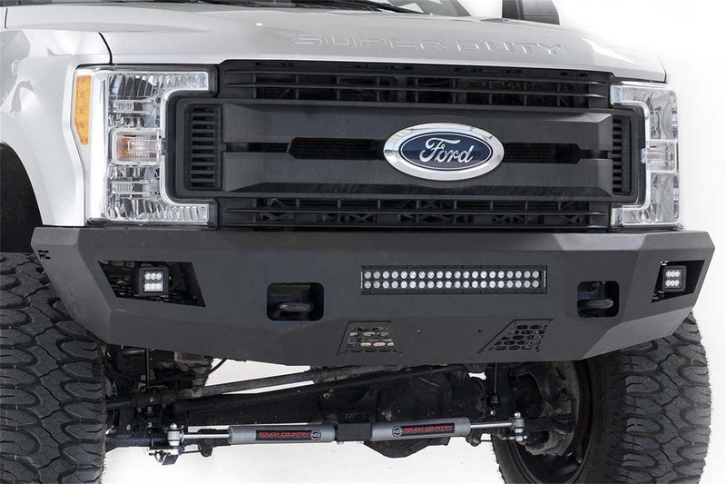 Rough Country Heavy Duty Front LED Bumper - 10787 - BUMPER from Black Patch Performance