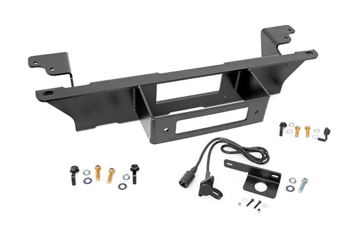 Rough Country Hidden Winch Mounting Plate - 11002 - WINCH MOUNT PLATE from Black Patch Performance