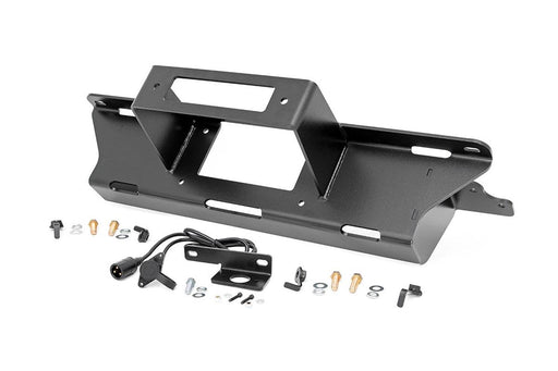 Rough Country Hidden Winch Mounting Plate - 11002 - WINCH MOUNT PLATE from Black Patch Performance