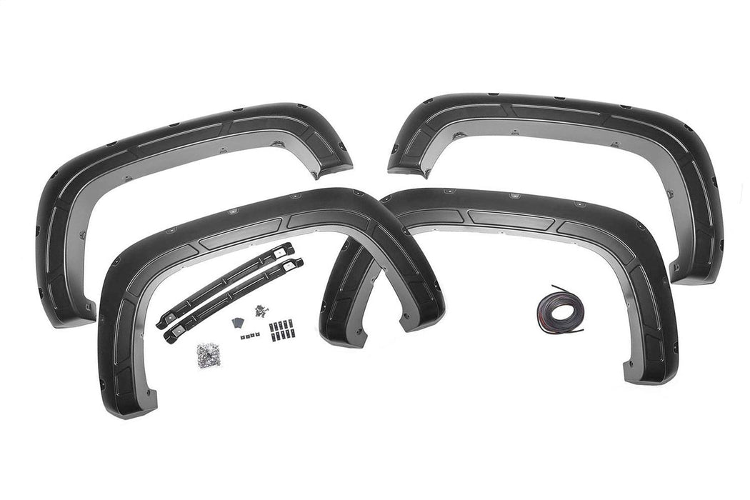Rough Country Pocket Fender Flares - A-C12011-GB8 - FENDER FLARE from Black Patch Performance