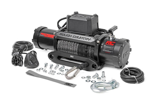 Rough Country Pro Series Winch - PRO12000S - WINCH from Black Patch Performance