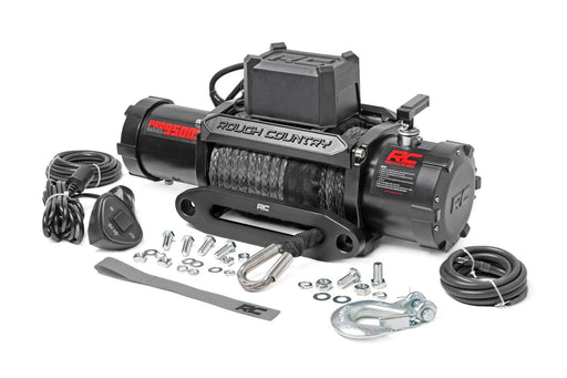 Rough Country Pro Series Winch - PRO9500S - WINCH from Black Patch Performance