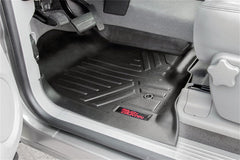 Rough Country Heavy Duty Floor Mats - M - 2071 - Black Patch Performance - ROUGM2071
