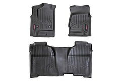 Rough Country Heavy Duty Floor Mats - M-21413 - Black Patch Performance - ROUGM21413