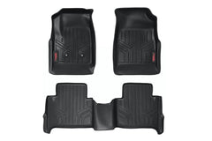Rough Country Heavy Duty Floor Mats - M-21513 - Black Patch Performance - ROUGM21513