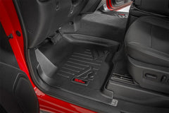 Rough Country Heavy Duty Floor Mats - M - 21614 - Black Patch Performance - ROUGM21614