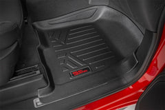 Rough Country Heavy Duty Floor Mats - M - 21614 - Black Patch Performance - ROUGM21614
